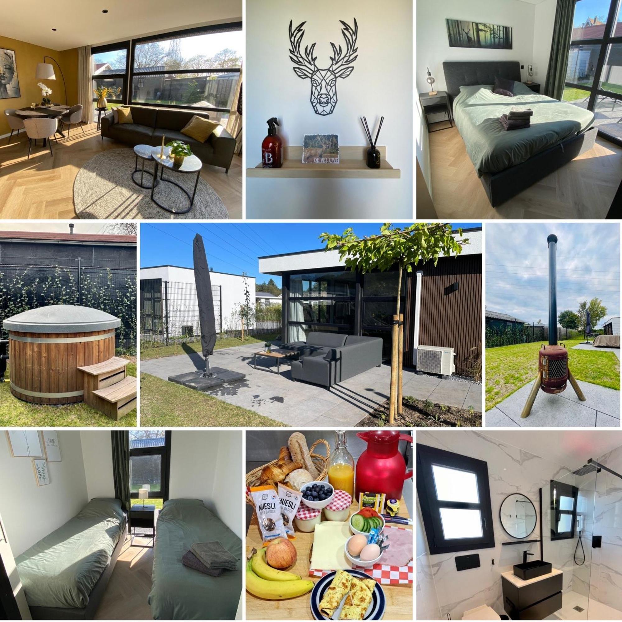 Edelhert, Moderne En Comfortabele Vakantiewoning Met Hottub! Ermelo Exterior photo